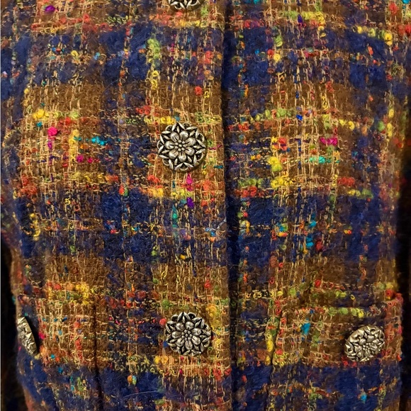 Vintage Herbert Grossman Tweed Jacket Blazer Sz 14 - Picture 4 of 8